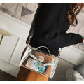 Small Transparent Zipper Purse Transparent Handbag Shoulder Crossbody Bag